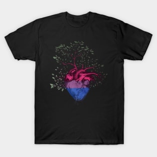 Bisexual Heart Tree of Life T-Shirt